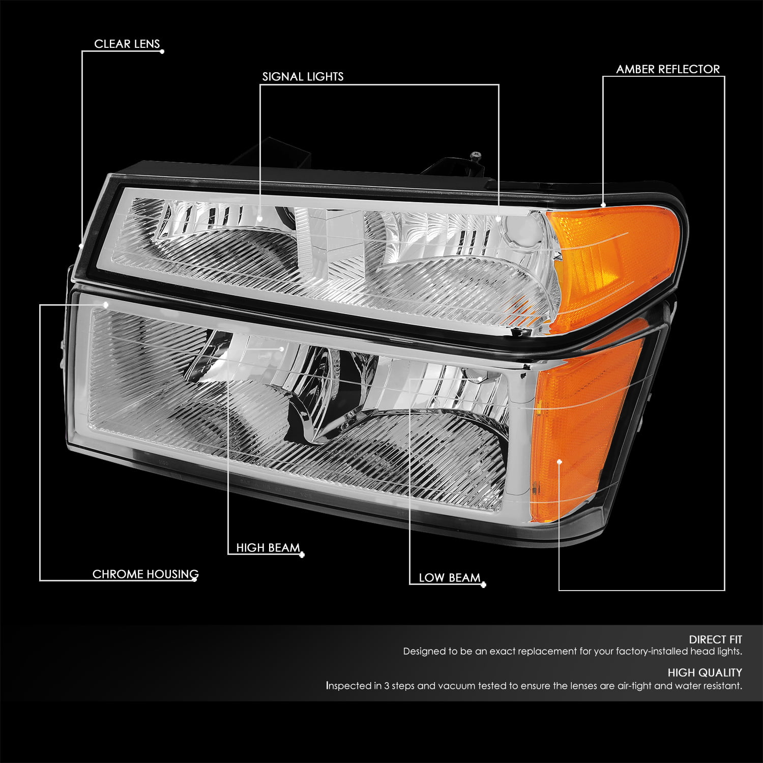 4Pcs Smoked Housing Amber Corner Headlight Bumper Lamps Compatible with Chevy Colorado GMC Canyon Isuzu i-Series 04-12 