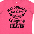 thumbnail image 4 of Inktastic Handpicked for Earth by My Grammy in Heaven with Angel Wings Boys or Girls Toddler T-Shirt, 4 of 5