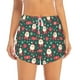 thumbnail image 2 of Balery Santa Claus Pantalones cortos deportivos para mujer con forro y dos bolsillos, elásticos, para entrenamiento, gimnasio, yoga-XX-Large, 2 of 7