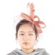 thumbnail image 5 of Boda Mujeres Net Mesh Nupcial Cara Velo Sombreros Novias Tocado Accesorio para el cabello (Rosa), 5 of 8