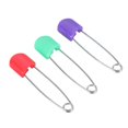 thumbnail image 3 of 12 pcs Colors Safety Locking Baby Cloth Nappy Diaper Craft Pins, 3 of 4