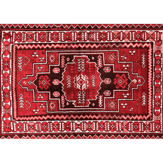 Ahgly Company Indoor Rectangle Persian Red Traditional Area Rugs, 5' x 8'