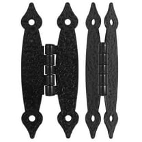 WHAMVOX 2pcs Antique Hinges Decorative Hinges Flush Mount Hinges For Cabinet Cupboard Wooden Box