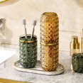 1pc Plastic Bathroom Tumbler, Portable Toothbrush Storage Box, Travel