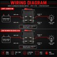 DPST Rocker Switch 30A 250VAC 4 Pin Illuminated Red Light 1 Pack ...