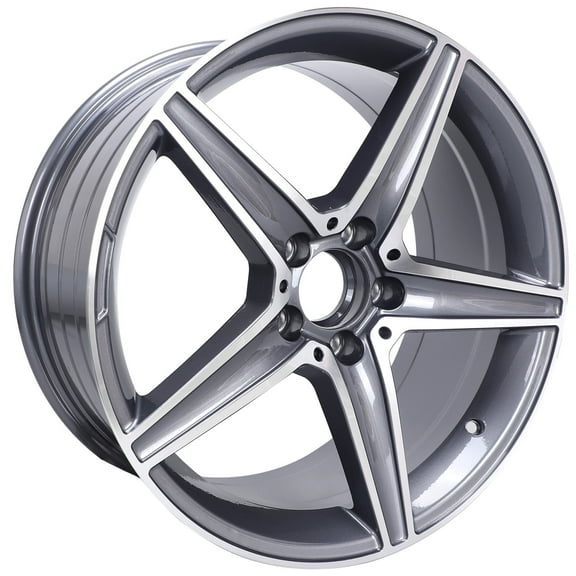 18" x 8.5" Replacement Wheel Rim for C300 C350 E300 E350 CLA250 Mercedes-Benz OEM Quality Rim Machined Gray