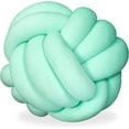 thumbnail image 1 of Cojín de nudos, cojín de nudos para sofá, cama, decorativo, escandinavo, cojín decorativo, nudo, diámetro 25 cm, gris, 1 pieza (paquete de 1), 1 of 4