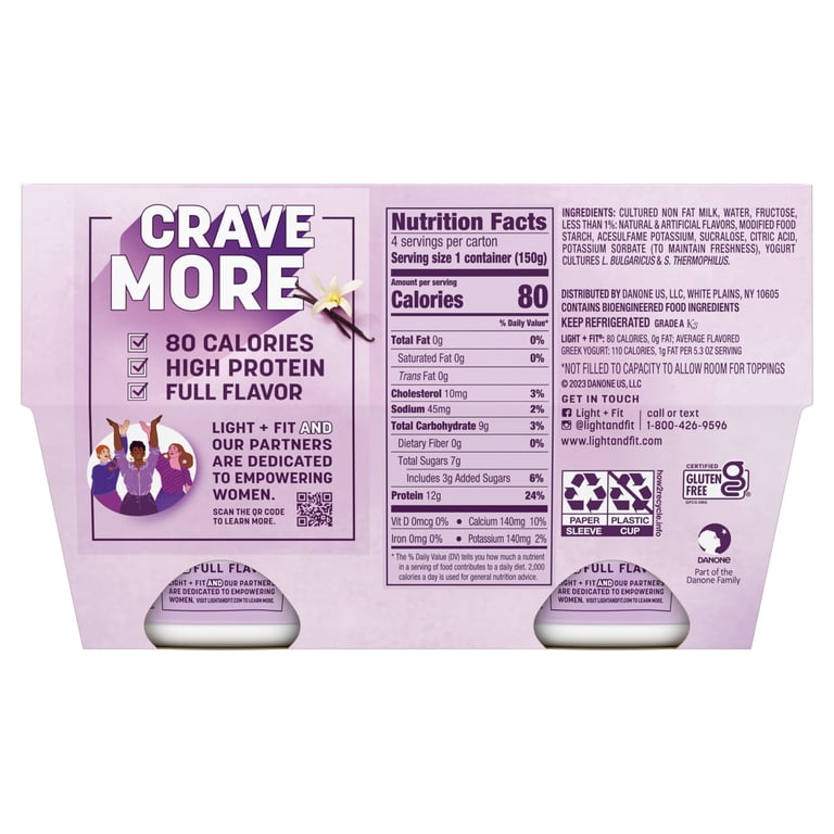 Light And Fit Vanilla Yogurt Nutrition Facts: Discover Health