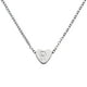 thumbnail image 1 of Collar de corazón inicial Uxcell para mujeres, cadena de acero inoxidable chapada en oro de 18K, collares personalizados con letra R para regalos de joyería para mujer, tono plateado, 1 of 6