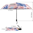thumbnail image 3 of Compact Sun Umbrella Windproof Travel Umbrellas for Rain Strong Portable UV Protection Colorful Seashells Seaweed, 3 of 8