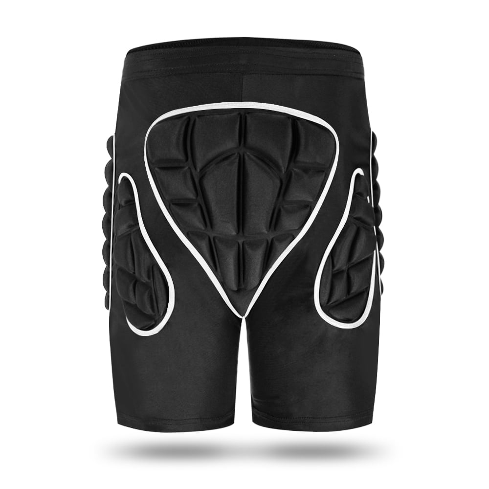 23~26in Hip Protective Pants EVA Padded Shorts Protective Gear Detachable Protection Hip Impact Pad for Ski Skating Skateboard,Black,XS 