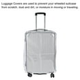 thumbnail image 6 of Uxcell 26 Inch Universal Luggage Protector, Portable Clear Dust Cover, Grey, 2 Pack, 6 of 6