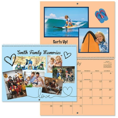 2024 Blank Color Pages Scrapbook Wall Calendar - 12" x 9", by Current
