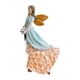 thumbnail image 1 of Figura de ángel, estatua de ángel, colección de resina, regalo, suministros decorativos, adornos Azul Naranja, 1 of 9