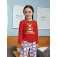 thumbnail image 4 of Tstars Merry Chirstmess Cute Reindeer Xmas Lights Toddler Kids Long sleeve T-Shirt, 4 of 6