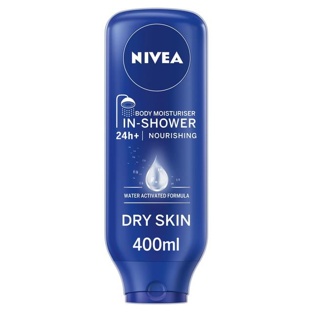 NIVEA InShower Body Moisturiser Nourishing Dry Skin 400ml European