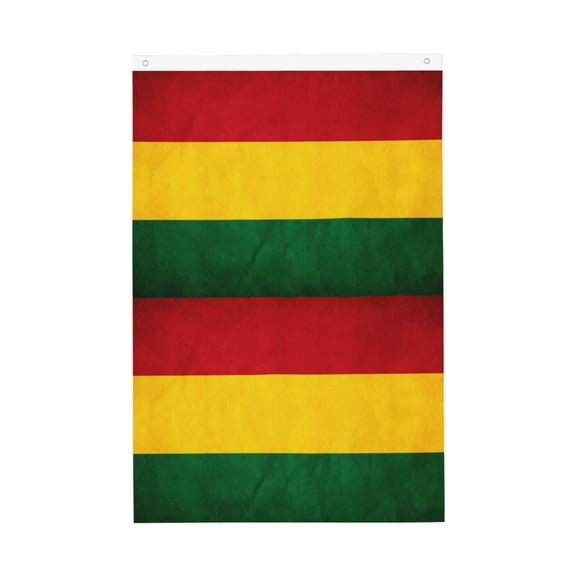 House Flag Retro Reggae-Rastafarian Flag Garden Flag Decorative House Yard Double Sided Flag For Decoration (2x3ft)