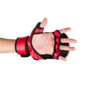 UFC MMA Sparring Gloves - L/XL, Red - All-In-One Training Essential - Boxing Protection with MMA Versatility