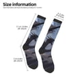 thumbnail image 2 of Cauagu Black And Blue Lightning Dragon Print Women's Men's Ankle Socks 1-pack Casual Athletic Socks for Unisex Adult Moisture-Wicking Socks for Daily Wear/Running/Sport, 2 of 8