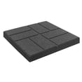 thumbnail image 5 of Tierra Verde 16" x 16" Brick Rubber Paver, Outdoor Floor Tiles for Yards, Grey, 4 Pack, 5 of 7