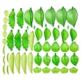 thumbnail image 5 of Assorted Leaf Shaped Beads Translucent Green Jewelry Crafting DIY Elements, 5 of 13