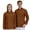 Brown, variant on GrmtClth Chef Coat Men Double-Breasted Hombre Cook Coat Long Sleeve Lightweight Workwear Green 3XL