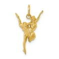 thumbnail image 1 of 14K Yellow Gold Ballerina Charm, 1 of 2
