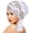 White, variant on Sparkling Rhinestones Decors Turban Hat Velvet Headscarf Hat With Crossed Forehead Design For Skin Comfort Chemo Headwear