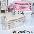 thumbnail image 3 of Pencil Case Pen Bag Clear Case Marker Pouch Multifonction Organizer Box Transparent case, 3 of 5