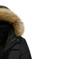 thumbnail image 3 of LNGOOR Men‘s Winter Coat Plus Size Warm Parka Jacket with Removable Hood on Clearance, 3 of 3