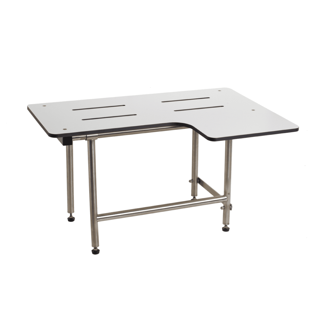 Seachrome 34" x 22.5" White Reversible Folding Transfer Tub/Shower Seat