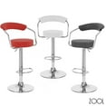 thumbnail image 7 of Zool Contemporary Adjustable Faux Leather Barstool - Vanille White, 7 of 7
