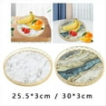 thumbnail image 2 of Redondo de Frutas Secas para Refrigerios Simples para el Hogar, PequeñA Mesa de Té Seco, Almacenamiento de Mesa, Bandeja Ligera con de MáRmol de Lujo,A,S, 2 of 5