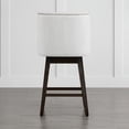 thumbnail image 6 of CHITA 26 inch Swivel Upholstered Counter Height Bar Stools with Full Back Set of 3,Fabric in Cream, 6 of 9
