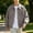 Coffee, variant on Mens Denim Style Utility Jacket Relaxed Short Point Collar Snap Closure Outer Coat, Dual Chest Patch Pockets Side Zip Compartments for Weekend Outings Park Visits Gray XL