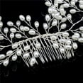 thumbnail image 4 of Luxury Vintage Bride Hair Accessories Handmade Pearl Wedding Jewelry Comb, 4 of 5