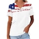 thumbnail image 1 of Camiseta de Manga Corta de la Mujer con Cuello en V Causal, Camiseta de Estante de Imitación de Moda de Verano, 1 of 6