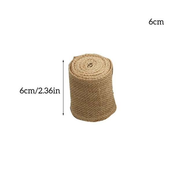 maskred 1 Roll Jute Ribbons Decorative Sewing Accessory Good-looking Clothes Ribbon for Gifts Party Holiday Table Decorations Wide6cm 1Set