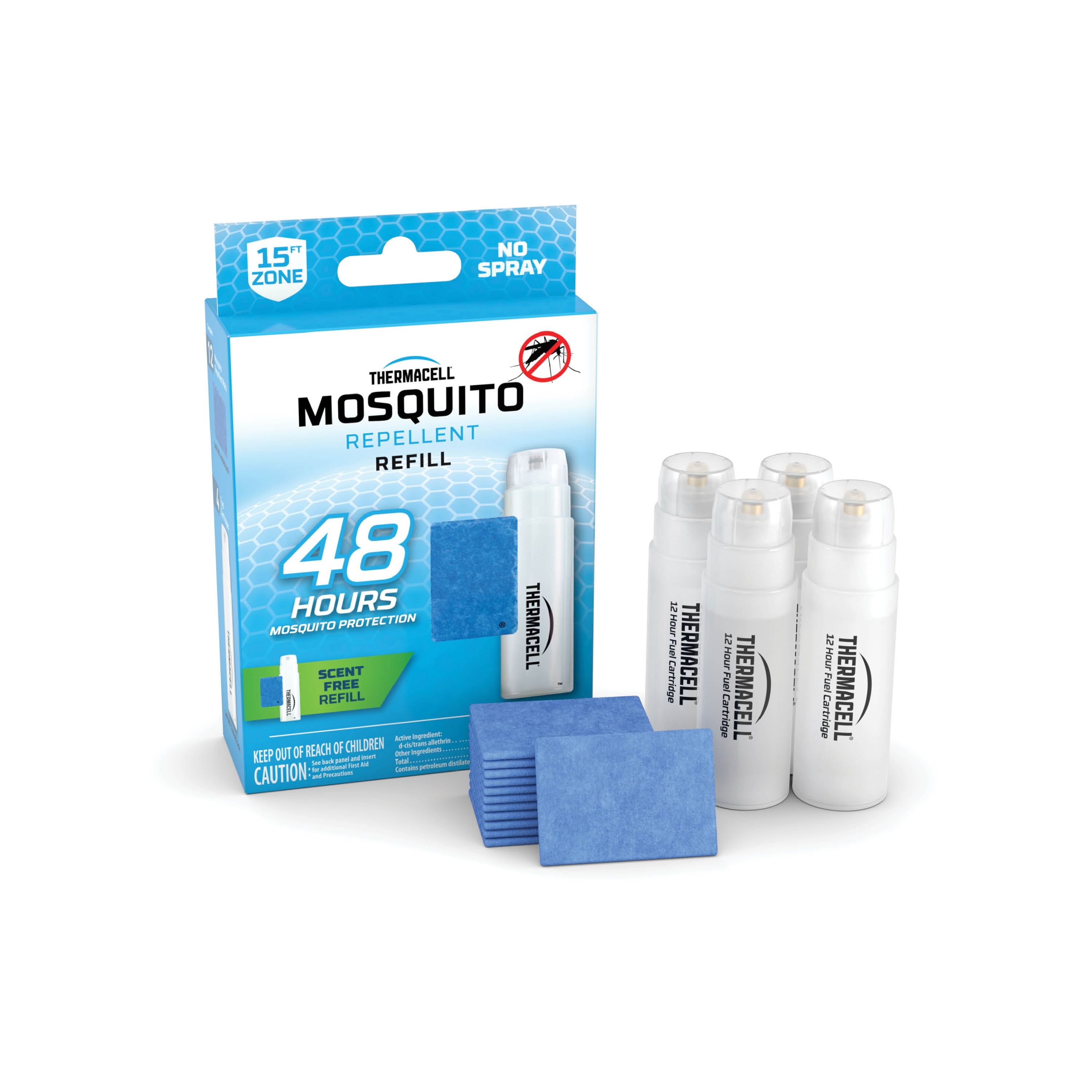 Thermacell Mosquito Repellent Refills with 48-Hour Mosquito Protection, 4 Pack