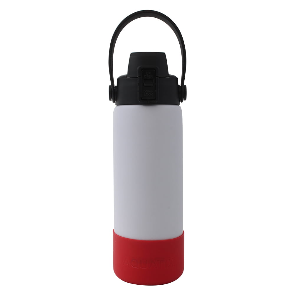 Aquatix Protective Silicone Sleeve for Aquatix 21oz Flip Top Bottles Red 