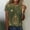 #13_Green, variant on Women Summer Vintage T-Shirts Floral Printed Tops Crew Neck Tee Shirts Loose Fitted Tees Elegant Trendy Blouses Going Out Outfits Clothing