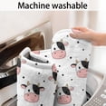 thumbnail image 5 of White Cow Head Dot Pattern Bathroom Rugs Mat,Non Slip Microfiber Bathroom Rug,Rubber Backing,Soft Bathroom Mats for Bathroom Floor,Tub and Shower,47x17in(120x43cm), 5 of 5