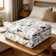 thumbnail image 6 of Kugisaki Summer Quilt Cotton Quilt Breathable Blanket Soft Fluffy Cooling Comforter Bed Blanket for Bedroom Living Room All Season, 6 of 9
