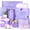 Purple, variant on Get Well Soon Gifts Baskets for Women Self Care Gifts w/Blanket, Spa Care Package After Surgery Inspirational Thinking of You Sympathy Gift, Care Package for Her, Mom, Wife, Friends