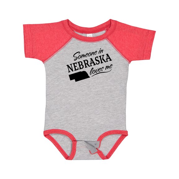 Inktastic Someone in Nebraska Loves Me Boys or Girls Baby Bodysuit