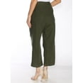 thumbnail image 4 of RALPH LAUREN $100 Womens New 1767 Green Cropped Straight Leg Pants 10 B+B, 4 of 4