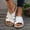 White, variant on ZZwxWA Women's Slide Sandals with Arch Support Hollow Out Slip On Wedge Sandals Casual Comfortable Lightweight Flat Slides