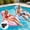 Pink, variant on Inflatable Pool Floats for Adults, Heart Shape Pool Lounge Float Chair with Cup Holders and 50W Fast Electric Air Inflator, Blow up Floaties Pool Toys for Beach,Lakes, Pool Summer Singles Party