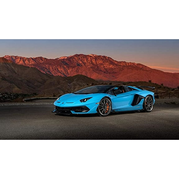 Iconic Arts Laminated 42x24 Poster: 2020 Lamborghini Aventador svj Roadster 4k HD2020 Lamborghini Aventador svj Roadster 5k HD2020 Lamborghini Aventador svj Roadster 5k 2 HD