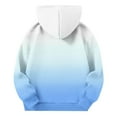 thumbnail image 4 of ATOGUTA Girls School Uniform Hoodie Size 5T-15 Thick Graphic Sweatshirt with Pocket Cute Pullovers Tops Sky Blue, 4 of 5